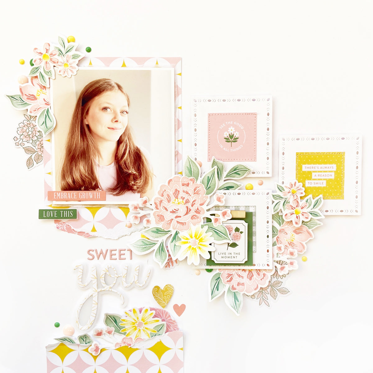 Dreamy Florals stencil