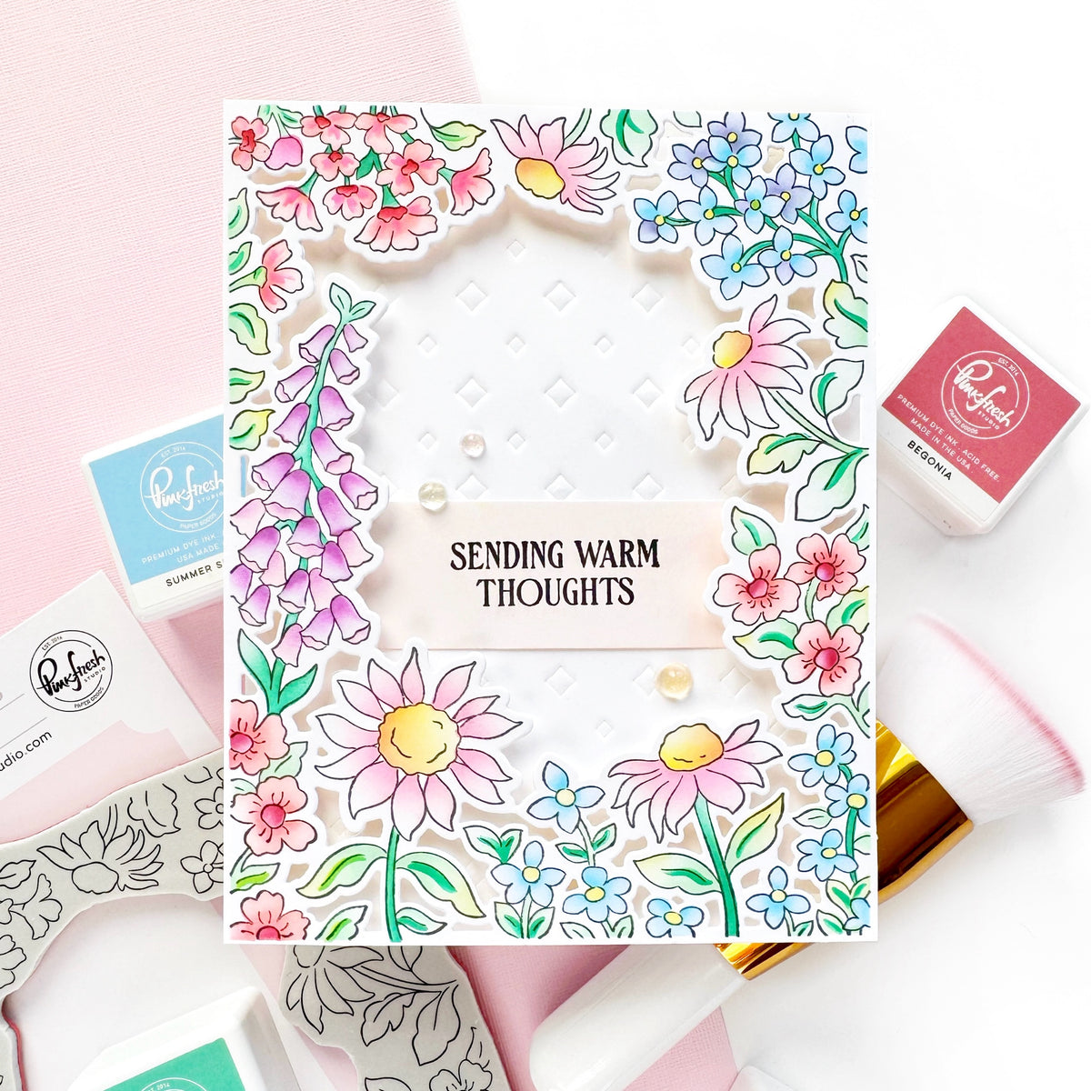 Sunlit Garden cling stamp