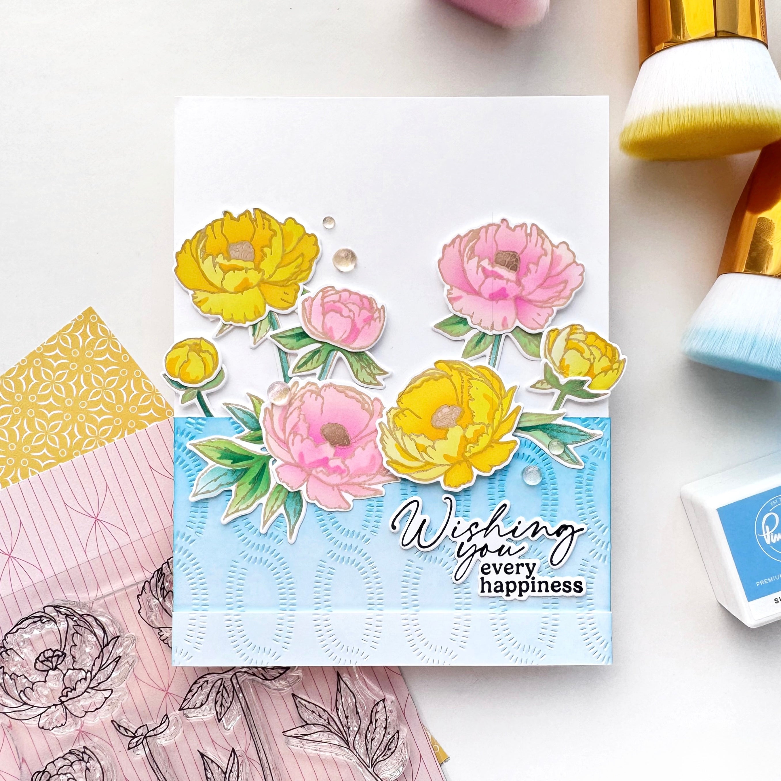 Blushing Blooms stamp
