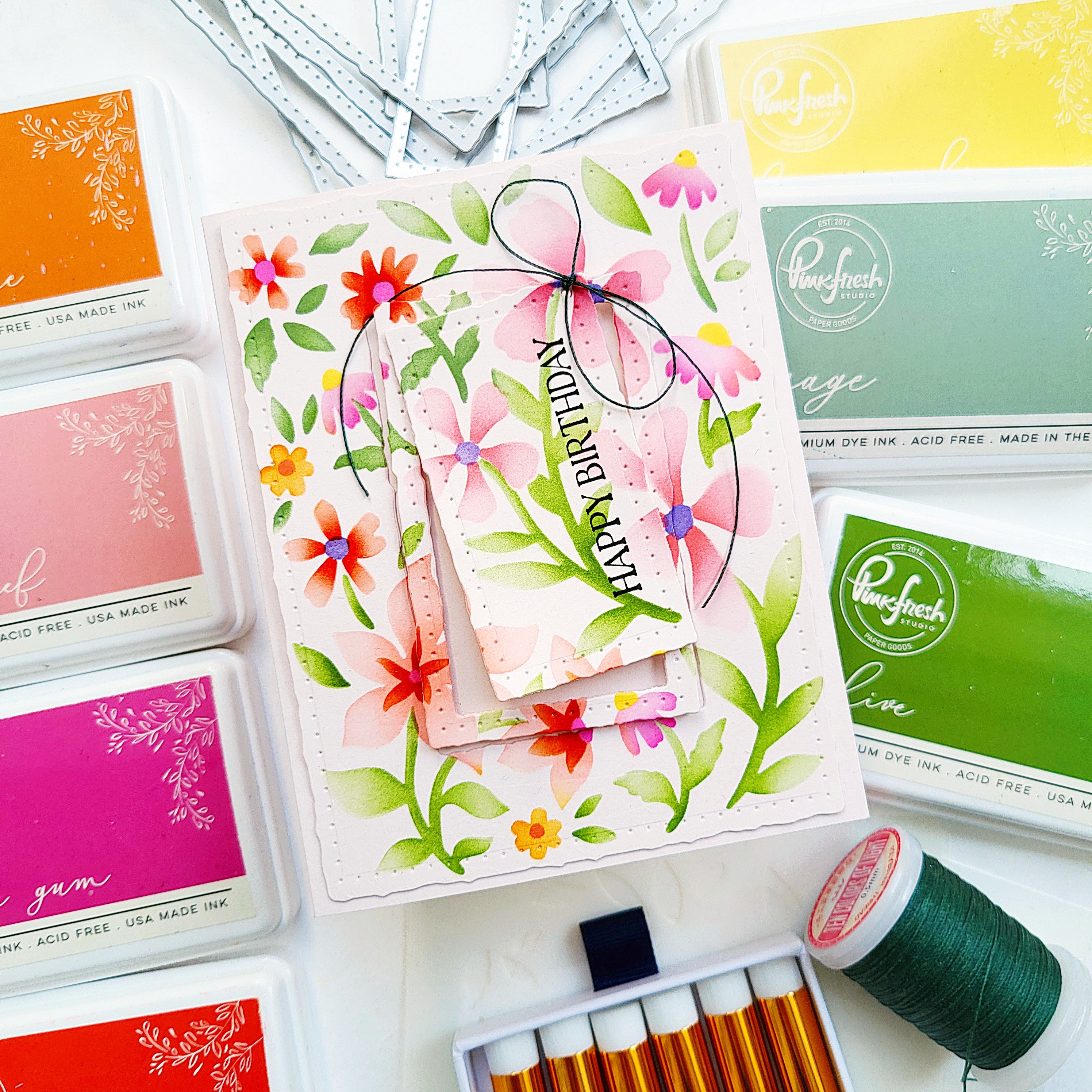 Wildflower Notes stencil