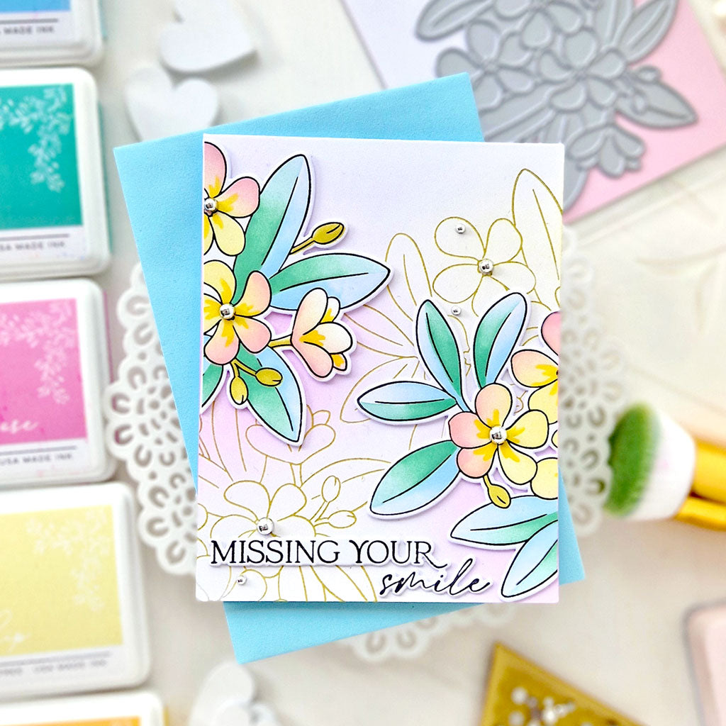 Plumeria press plate