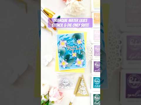 Tranquil Water Lilies stencil