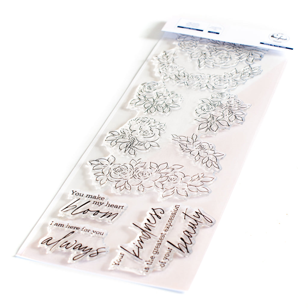 Indigo Roses stamp