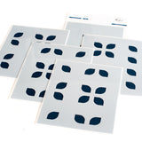 Overlapping Geo Leaf stencil