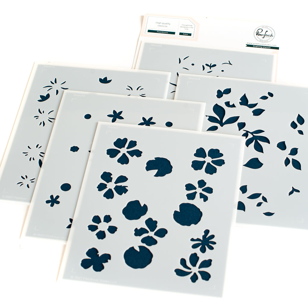 Mixed Blooms stencil