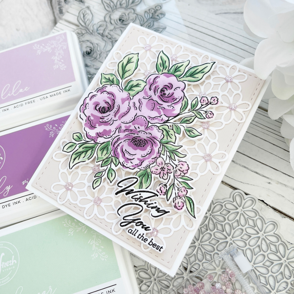 Floral Trio die