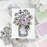 Inky Bouquet stencil