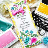Slim Diamond Plaid Layering Stencil set