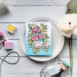 Fancy Rose Bunch stamp