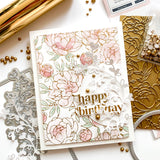Peony Print hot foil