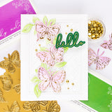 Small Butterflies hot foil plate