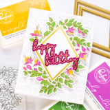 Fancy Script Words hot foil