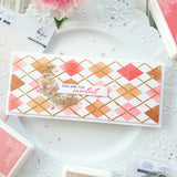 Slim Argyle Layering Stencil set