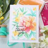 Blooming Peony stencil