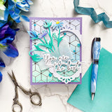 Fancy Script Words hot foil