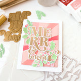 Merry & Bright hot foil