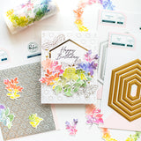 Rainbow Floral Washi die