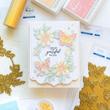 Small Butterflies hot foil plate