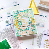 Fancy Rose Bunch stencils