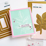Detailed Leaf hot foil