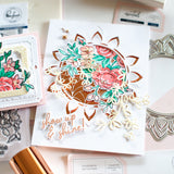 Fancy Rose Bunch stamp