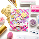 Dainty Plaid stamp
