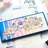 Gradiating Stripes Stencil