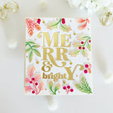 Merry & Bright hot foil