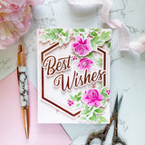 Rainbow Floral Washi die