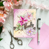 Fancy Script Words hot foil