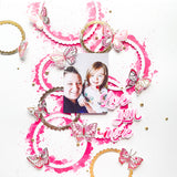 Small Butterflies hot foil plate