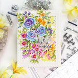 Fancy Rose Bunch stamp