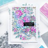 Fancy Rose Bunch stamp