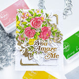 Fancy Rose Bunch stencils