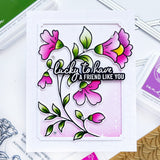 Folk Floral Stem stamp