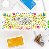 Slim diagonal stitched rectangles die set