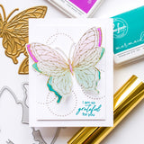 Butterflies hot foil plate