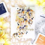 Small Butterflies hot foil plate