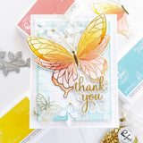 Slim Leafy Squares Stencil