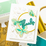 Small Butterflies hot foil plate