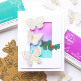Small Butterflies hot foil plate