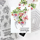 Fuchsias Washi stamp