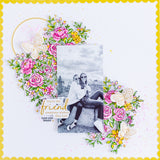 Fancy Rose Bunch stencils