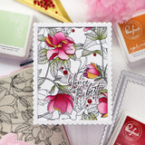 Magnolia Pattern cling stamp