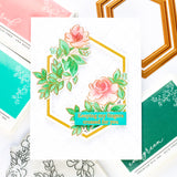 Rainbow Floral Washi stamp