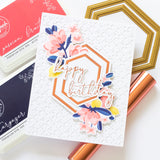 Fancy Script Words hot foil