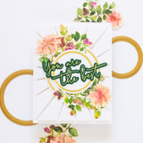 Fancy Script Words hot foil
