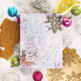 Merry & Bright hot foil