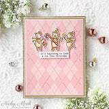 Slim Argyle Layering Stencil set