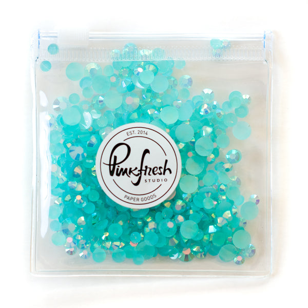 Pinkfresh Studio Essentials Glitter Cardstock Ocean Breeze